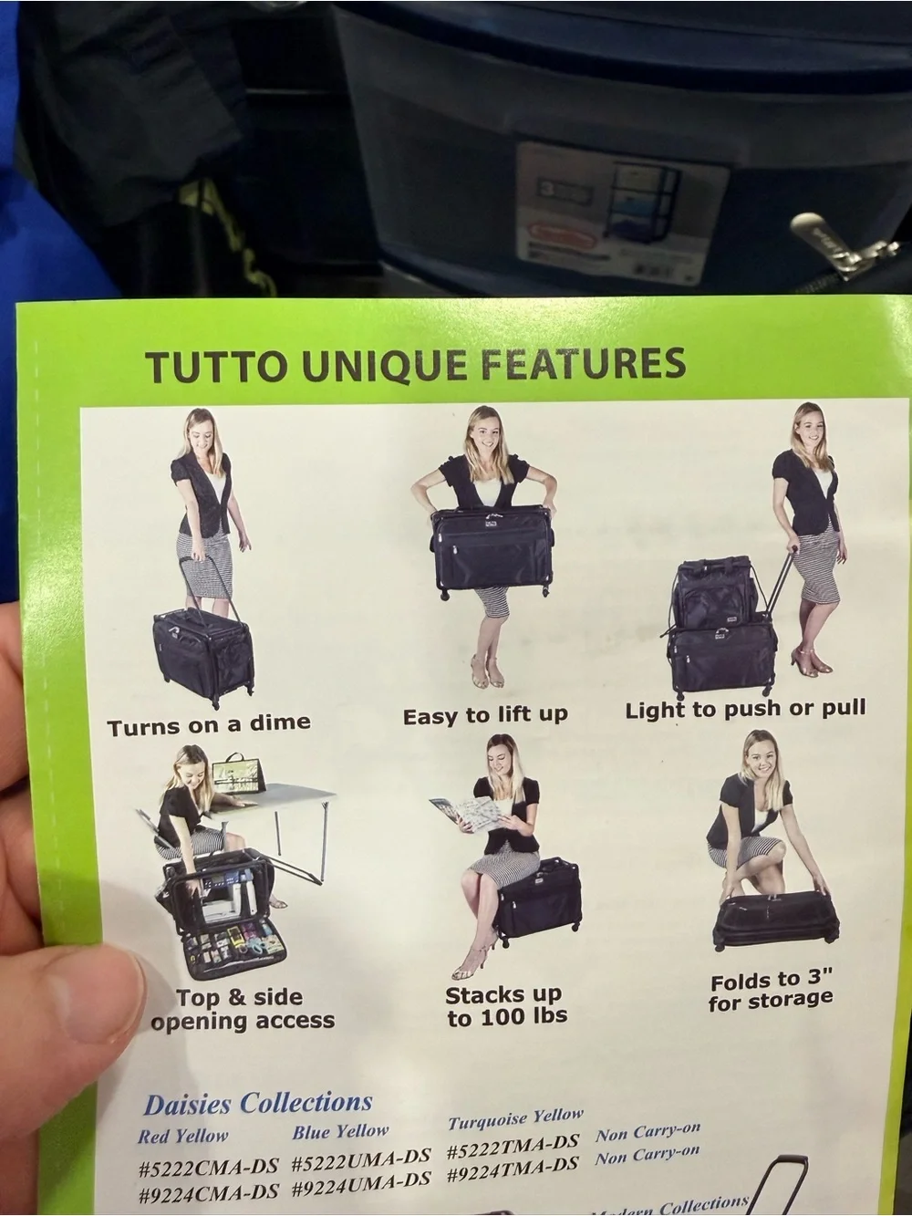 Black Rolling Travel Bag - Durable Carry-On Luggage